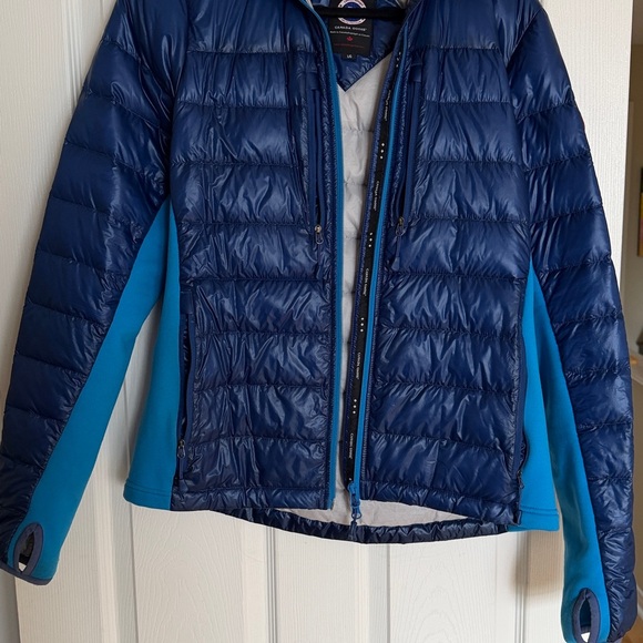 Canada Goose Jackets & Blazers - Canada Goose Hybrid LiteNavy and Sky Blue Puffer Jacket